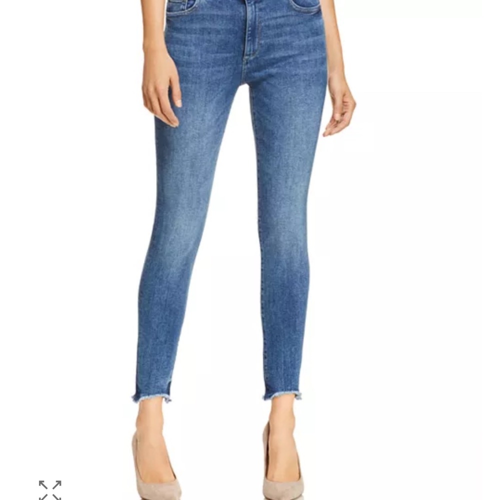 DL1961 Farrow High Rise Skinny Barton Mid-Wash Skinny‎ Jeans